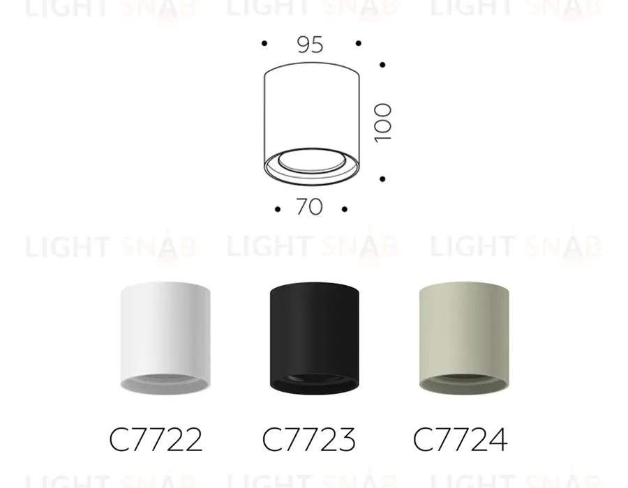 Корпус светильника накладной Ambrella Light DIY Spot C7724 C7724