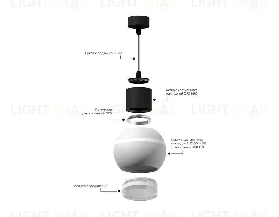 Насадка передняя Ambrella Light DIY Spot N7160 N7160