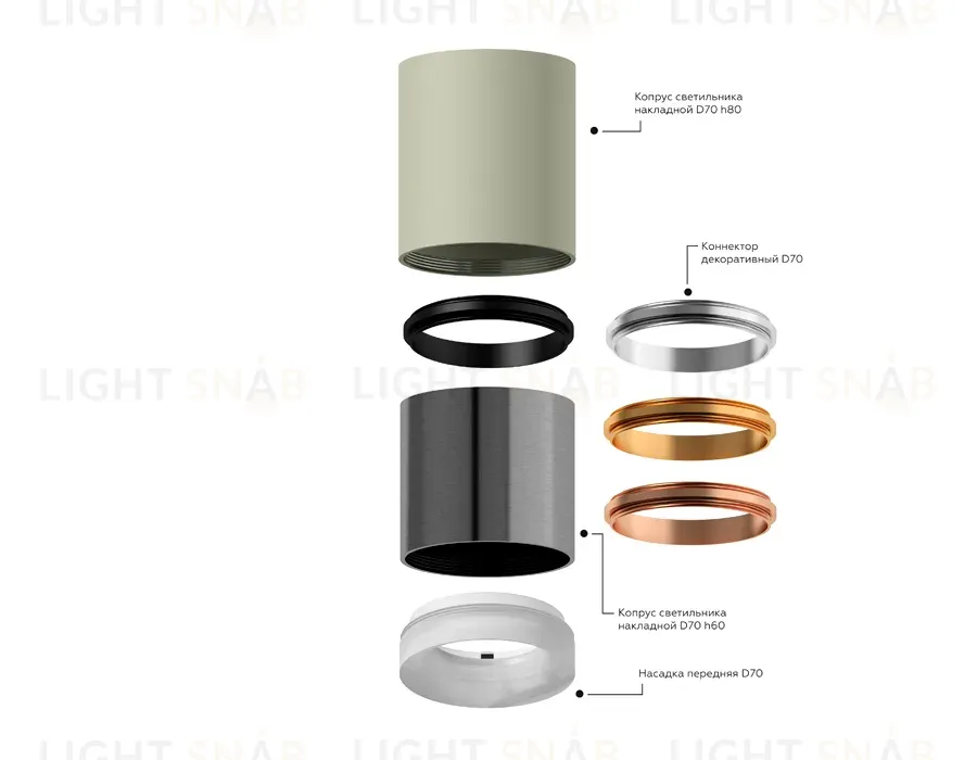 Насадка передняя Ambrella Light DIY Spot N7165 N7165