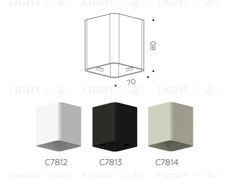 Корпус светильника накладной Ambrella Light DIY Spot C7812 C7812