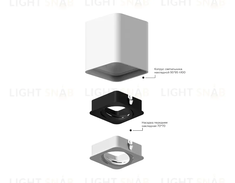 Корпус светильника накладной Ambrella Light DIY Spot C7813 C7813