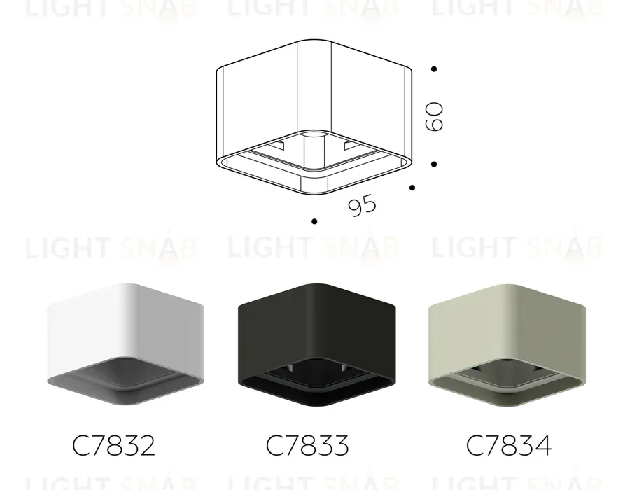 Корпус светильника накладной Ambrella Light DIY Spot C7832 C7832