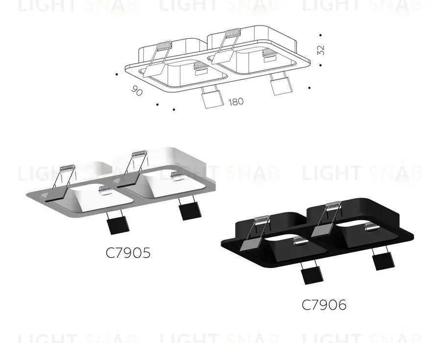 Корпус светильника Ambrella Light DIY Spot C7906 C7906