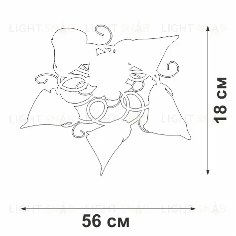 Потолочная люстра Vitaluce V1646/5PL V1646/5PL