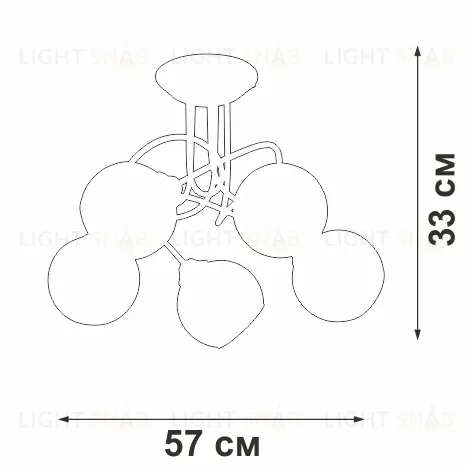 Потолочная люстра Vitaluce V4309-1/5PL V4309-1/5PL
