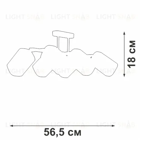 Потолочная люстра Vitaluce V4895-1/6PL V4895-1/6PL