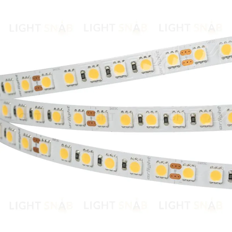 Светодиодная лента Arlight 23W/m 96LED/m 5060SMD теплый белый 5M 028606(2) 028606(2)