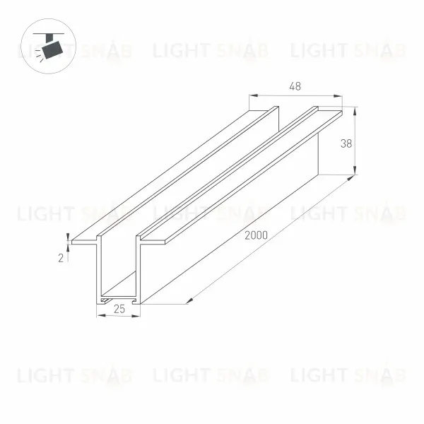 Шинопровод Arlight Mag-2538 033244 033244