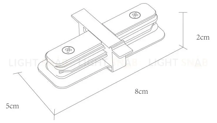 Коннектор прямой Arte Lamp Track Accessories A130133 A130133