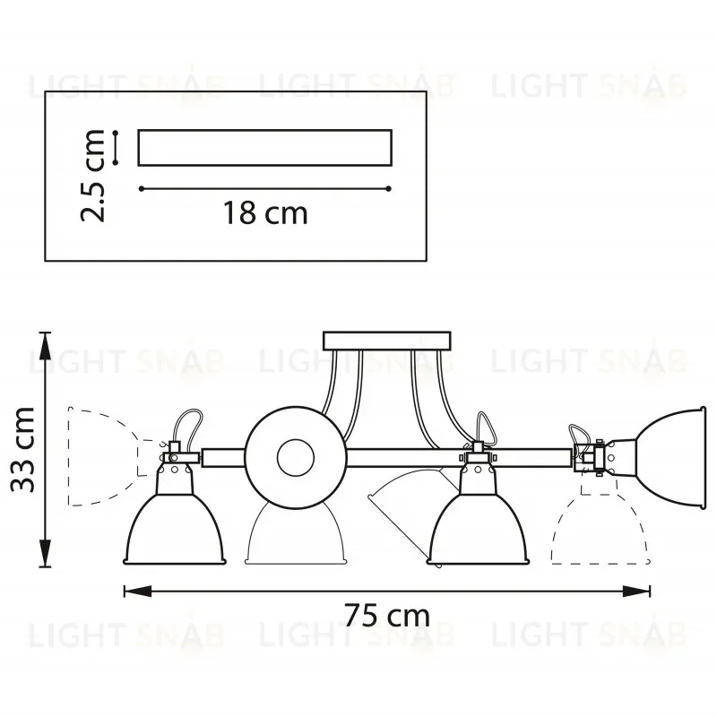 Люстра на штанге Lightstar Acrobata 761060 761060