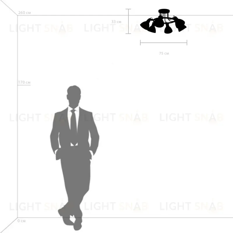 Люстра на штанге Lightstar Acrobata 761063 761063