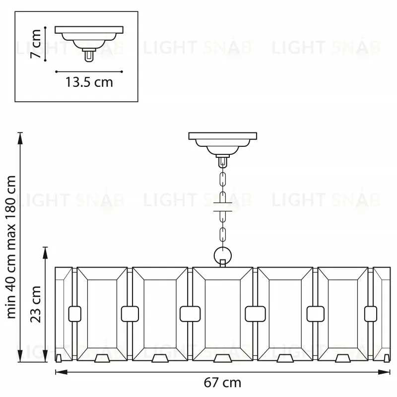 Подвесная люстра Lightstar Novara 713287 713287