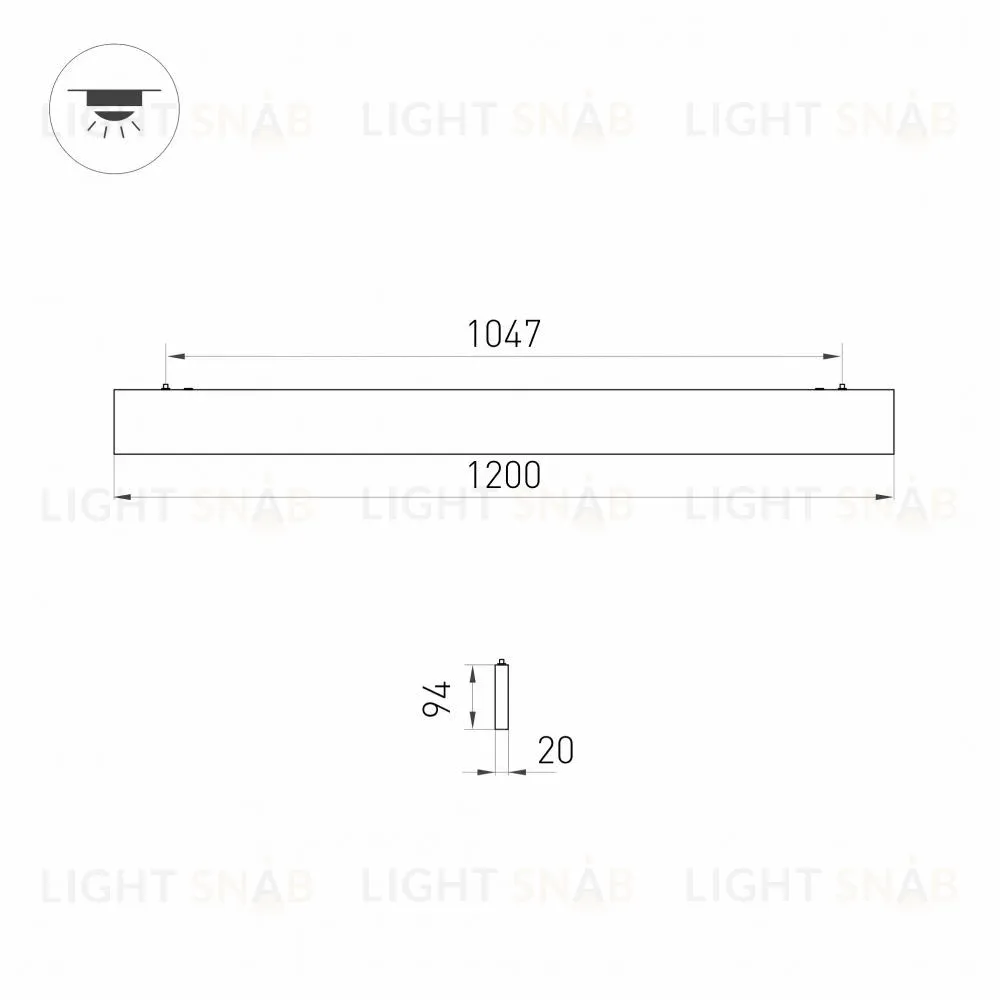 Линейный светильник Arlight Lineair Flat 031530 031530