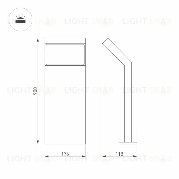 Садовый светильник Arlight Lgd-ecran-boll 029992 029992