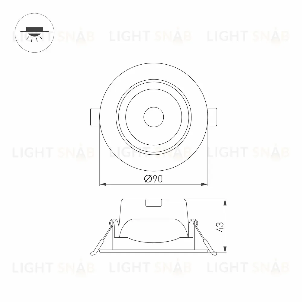 Светильник Downlight Arlight Polar 032860 032860