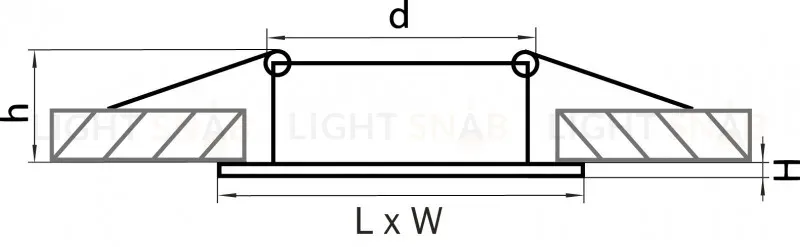 Встраиваемый светильник Lightstar Lega 16 011037 011037