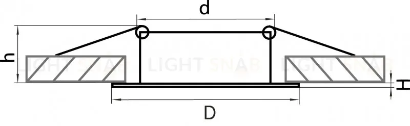 Встраиваемый светильник Lightstar Lega 16 011027 011027