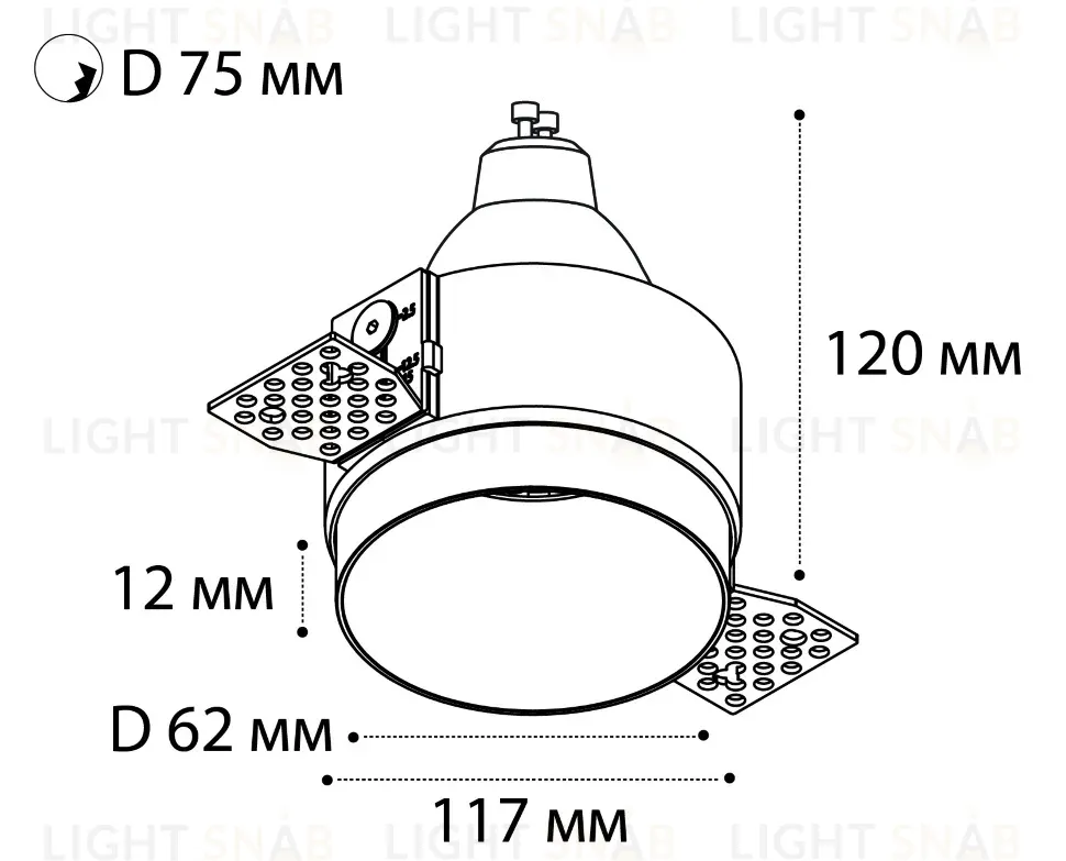 Встраиваемый светильник Italline DL 2248 white DL 2248 white