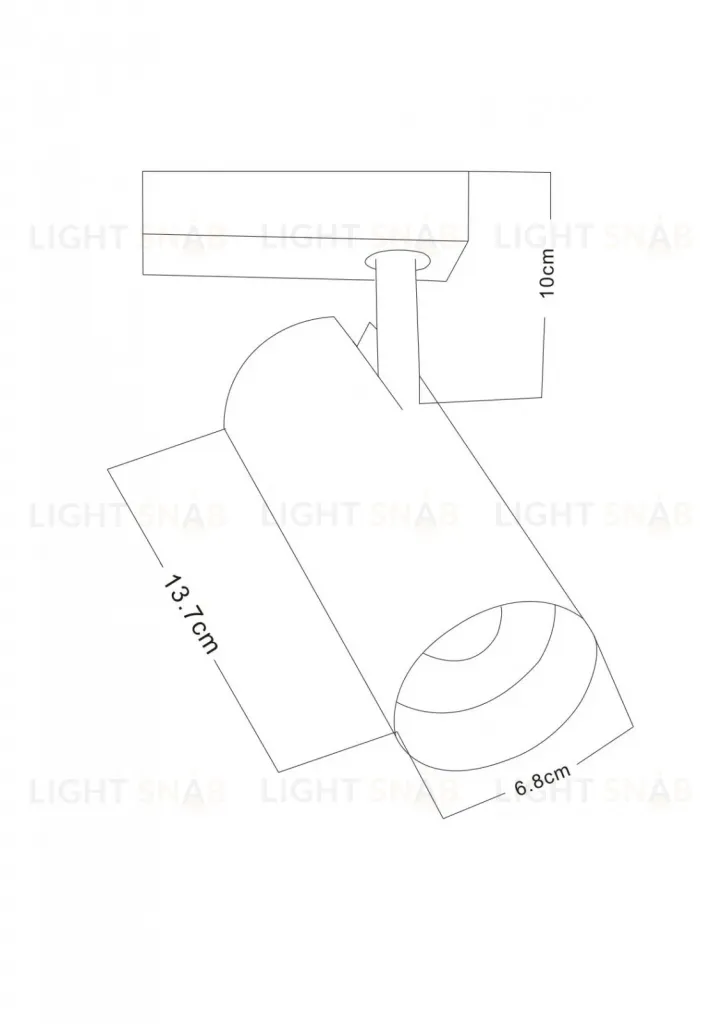 Трековый светильник Arte Lamp Vinsant A2665PL-1WH A2665PL-1WH