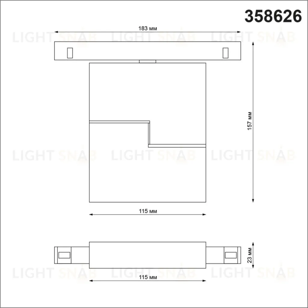 Трековый светильник Novotech Flum 358626 358626
