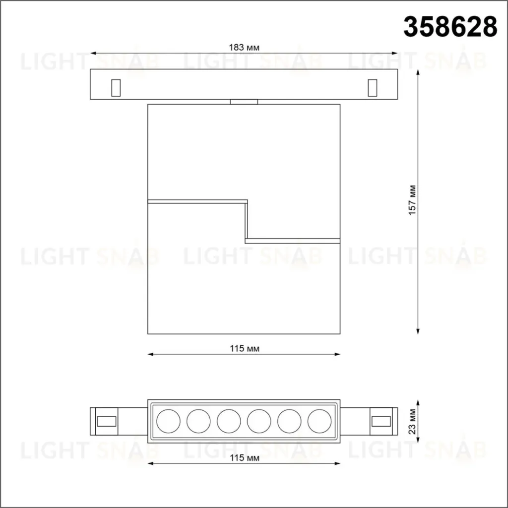 Трековый светильник Novotech Flum 358628 358628