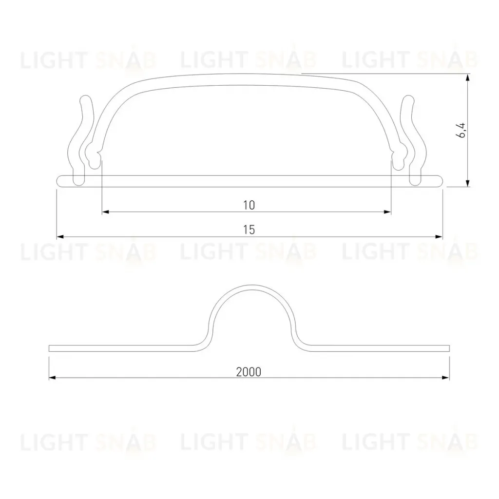 Гибкий алюминиевый профиль для светодиодной ленты Elektrostandard LL-2-ALP012 4690389170522 4690389170522