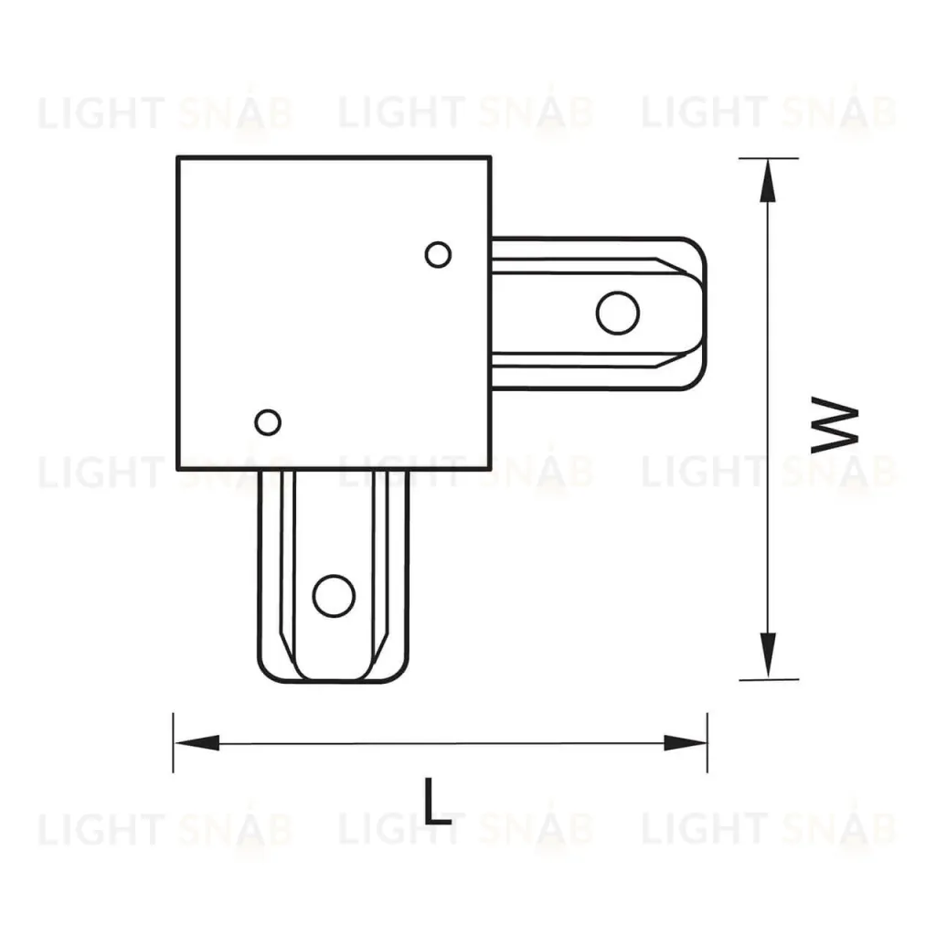 Коннектор L-образный Lightstar Barra 501126 501126