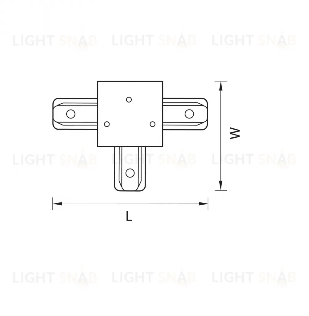 Коннектор T-образный Lightstar Barra 501136 501136