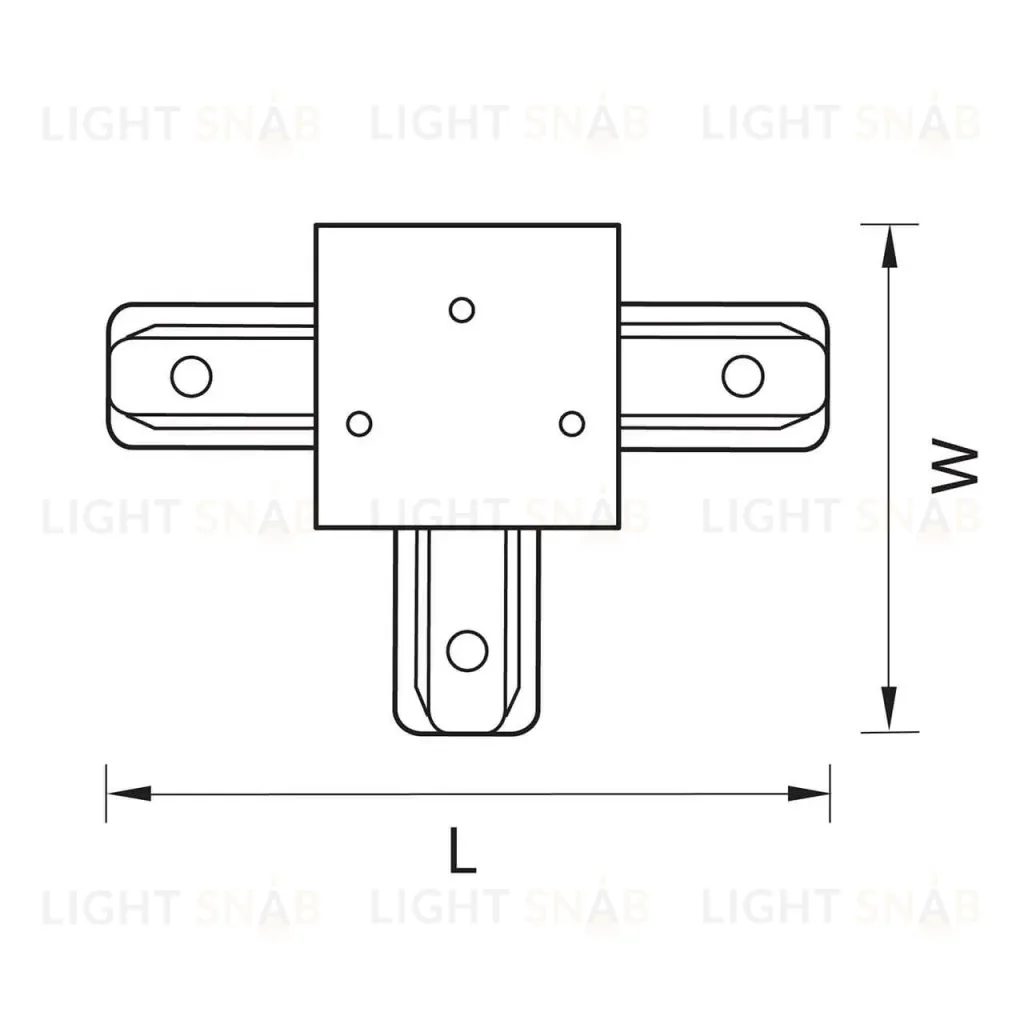 Коннектор T-образный Lightstar Barra 501137 501137