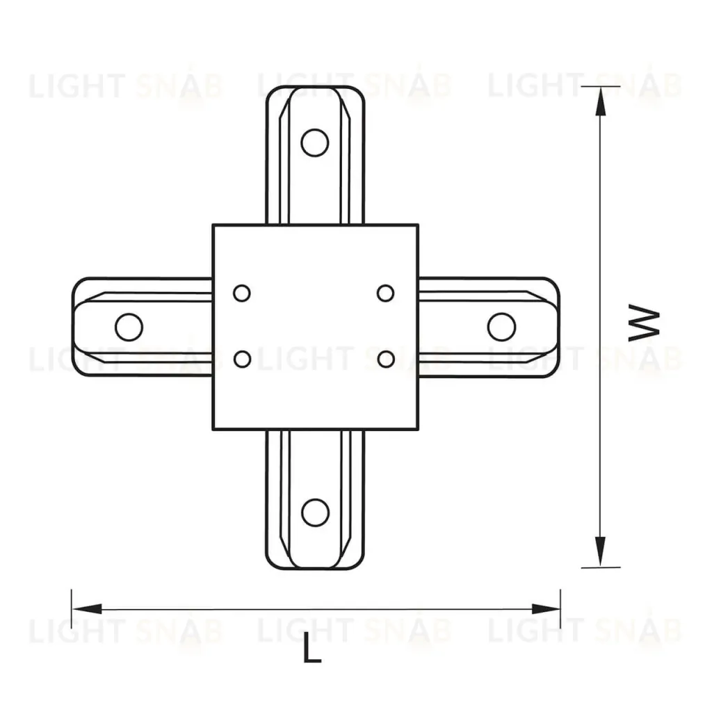 Коннектор Х-образный Lightstar Barra 501146 501146