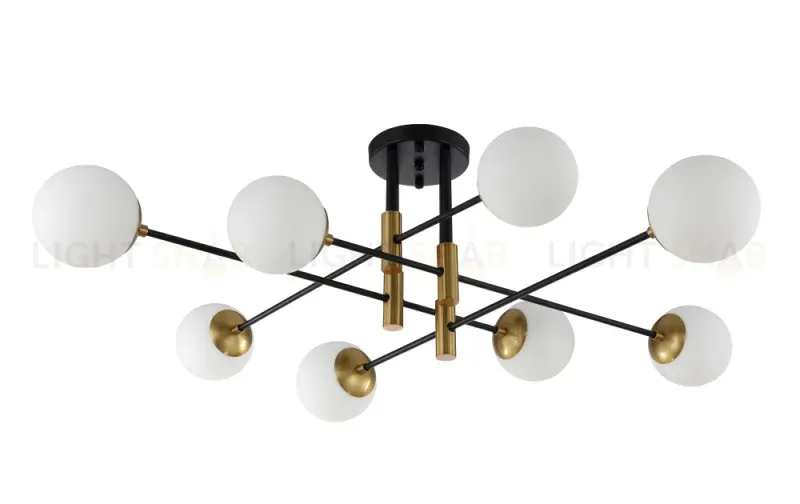 Потолочная люстра Crystal Lux Fidel FIDEL PL8 BLACK FIDEL PL8 BLACK