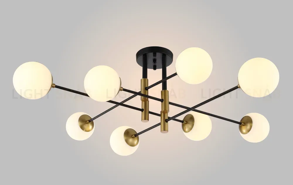 Потолочная люстра Crystal Lux Fidel FIDEL PL8 BLACK FIDEL PL8 BLACK