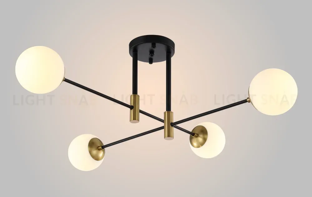 Потолочная люстра Crystal Lux Fidel FIDEL PL4 BLACK FIDEL PL4 BLACK