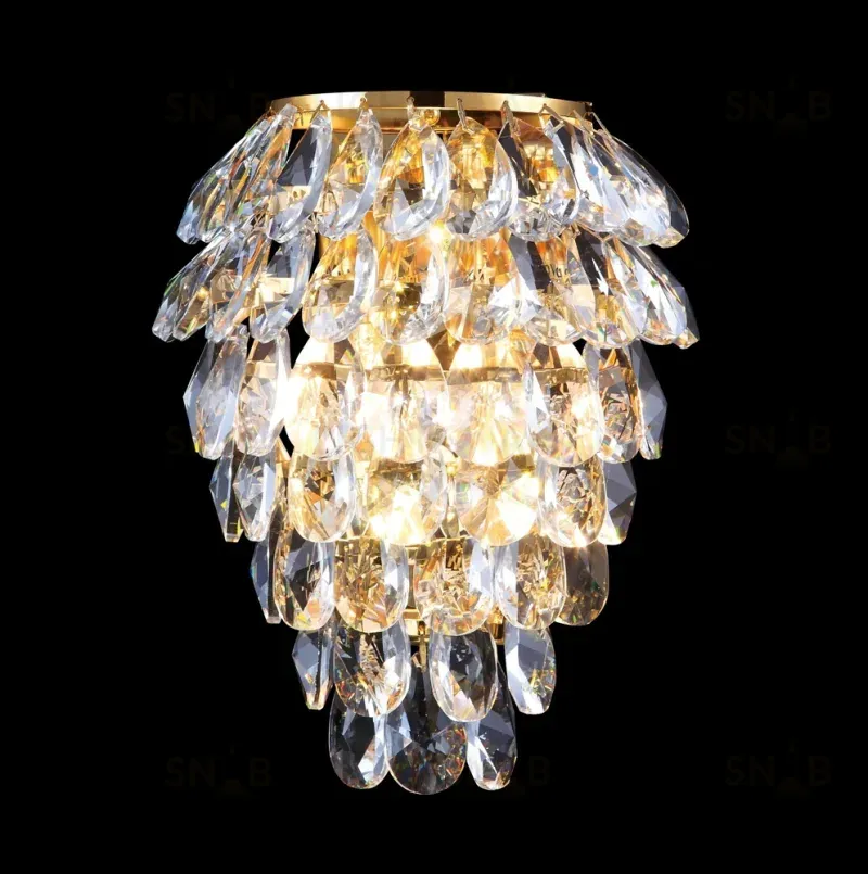 Бра Crystal Lux Charme CHARME AP3 GOLD/TRANSPARENT CHARME AP3 GOLD/TRANSPARENT
