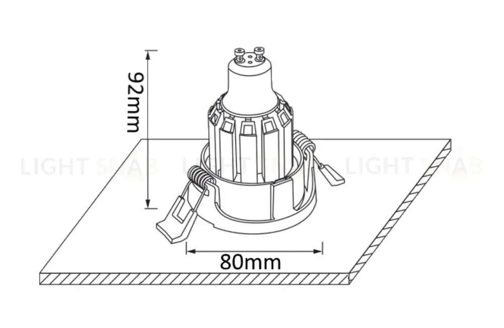Встраиваемый светильник Crystal Lux CLT 001 CLT 001C1 WH CLT 001C1 WH