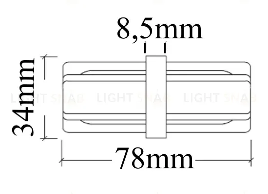 Соединитель линейный (однофазный) Crystal Lux CLT 0.211 CLT 0.211 06 BL CLT 0.211 06 BL