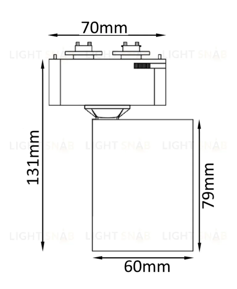 Трековый светильник Crystal Lux CLT 0.31 001 CLT 0.31 001 60 WH CLT 0.31 001 60 WH