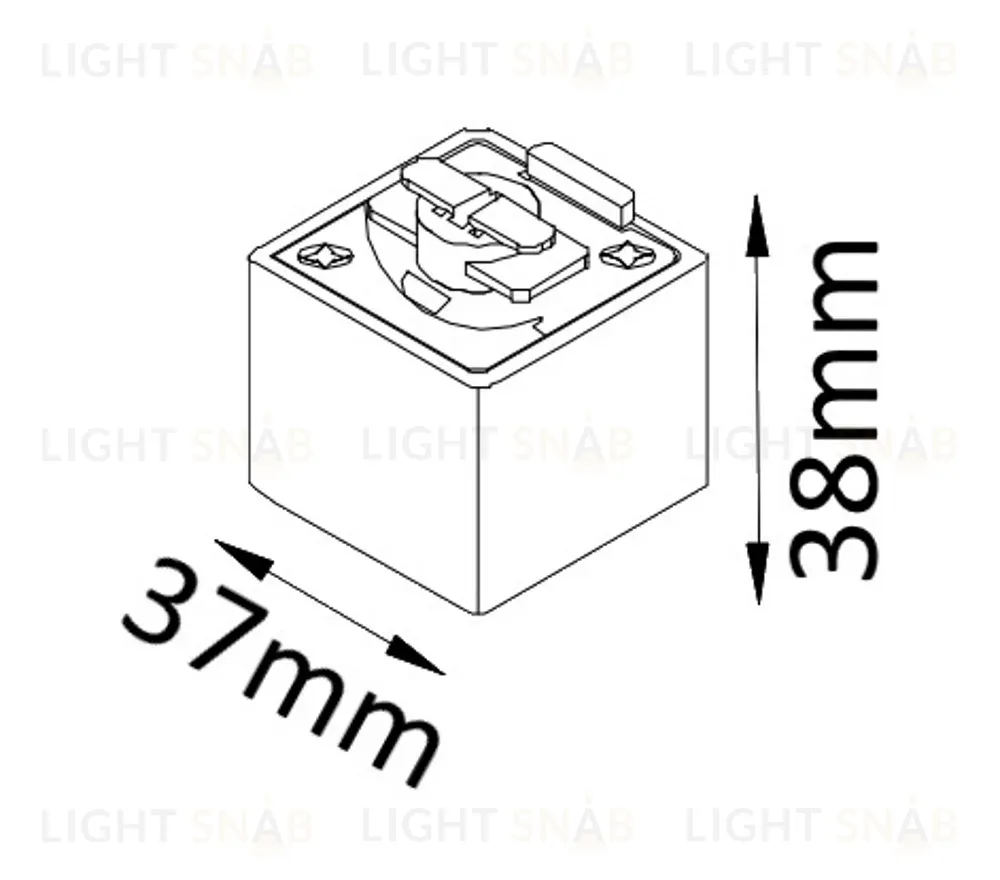 Адаптер для однофазного шинопровода Crystal Lux CLT 0.212 CLT 0.212 03 BL CLT 0.212 03 BL