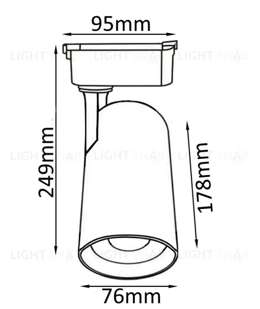 Трековый светильник Crystal Lux CLT 0.31 006 CLT 0.31 006 30W WH CLT 0.31 006 30W WH