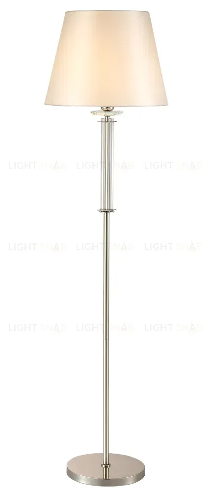 Торшер Crystal Lux Nicolas NICOLAS PT1 NICKEL/WHITE NICOLAS PT1 NICKEL/WHITE