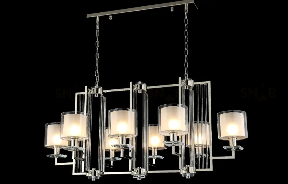 Подвесная люстра Crystal Lux Nicolas NICOLAS SP8 L1000 GOLD/WHITE NICOLAS SP8 L1000 GOLD/WHITE