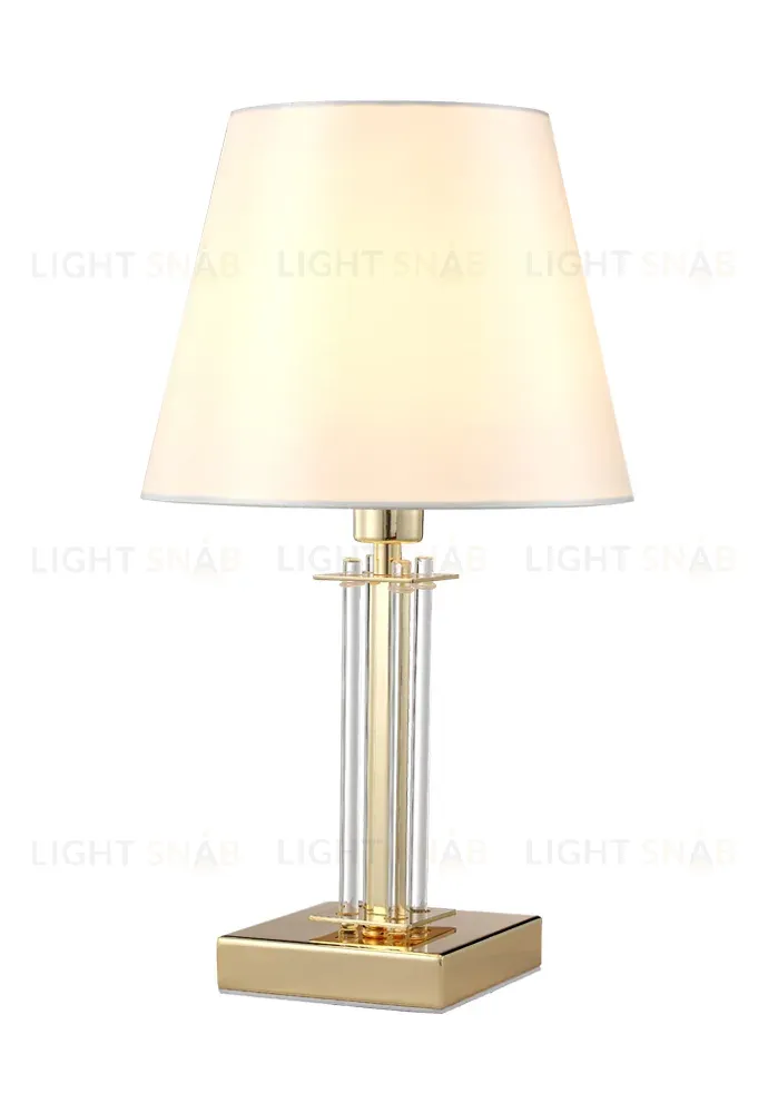 Настольная лампа Crystal Lux Nicolas NICOLAS LG1 GOLD/WHITE NICOLAS LG1 GOLD/WHITE