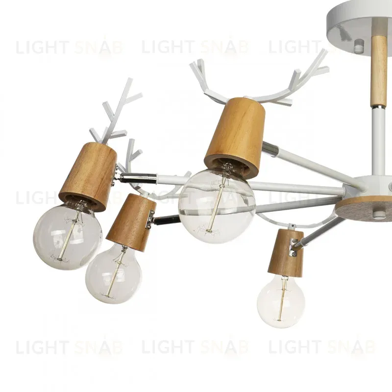 Люстра на штанге Loft IT Sven 10024/8 White 10024/8 White