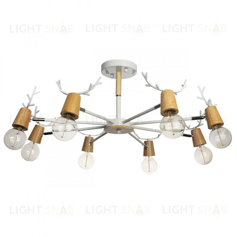 Люстра на штанге Loft IT Sven 10024/8 White 10024/8 White