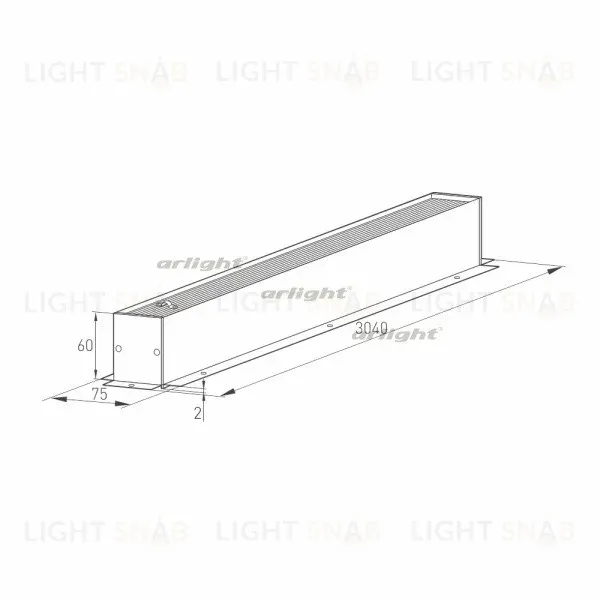 Шинопровод Arlight MAG-TRACK-4560-F 028062(1) 028062(1)