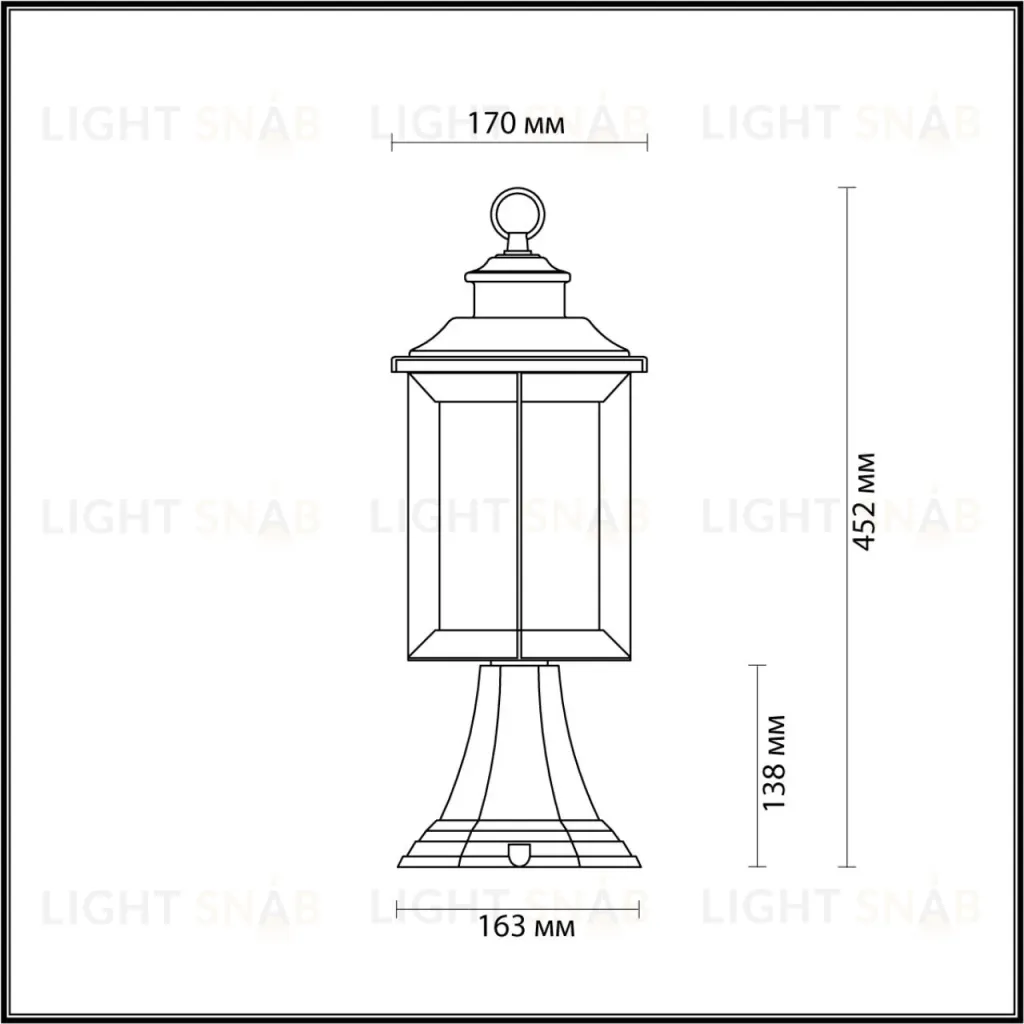 Уличный светильник Odeon Light Mavret 4961/1A 4961/1A