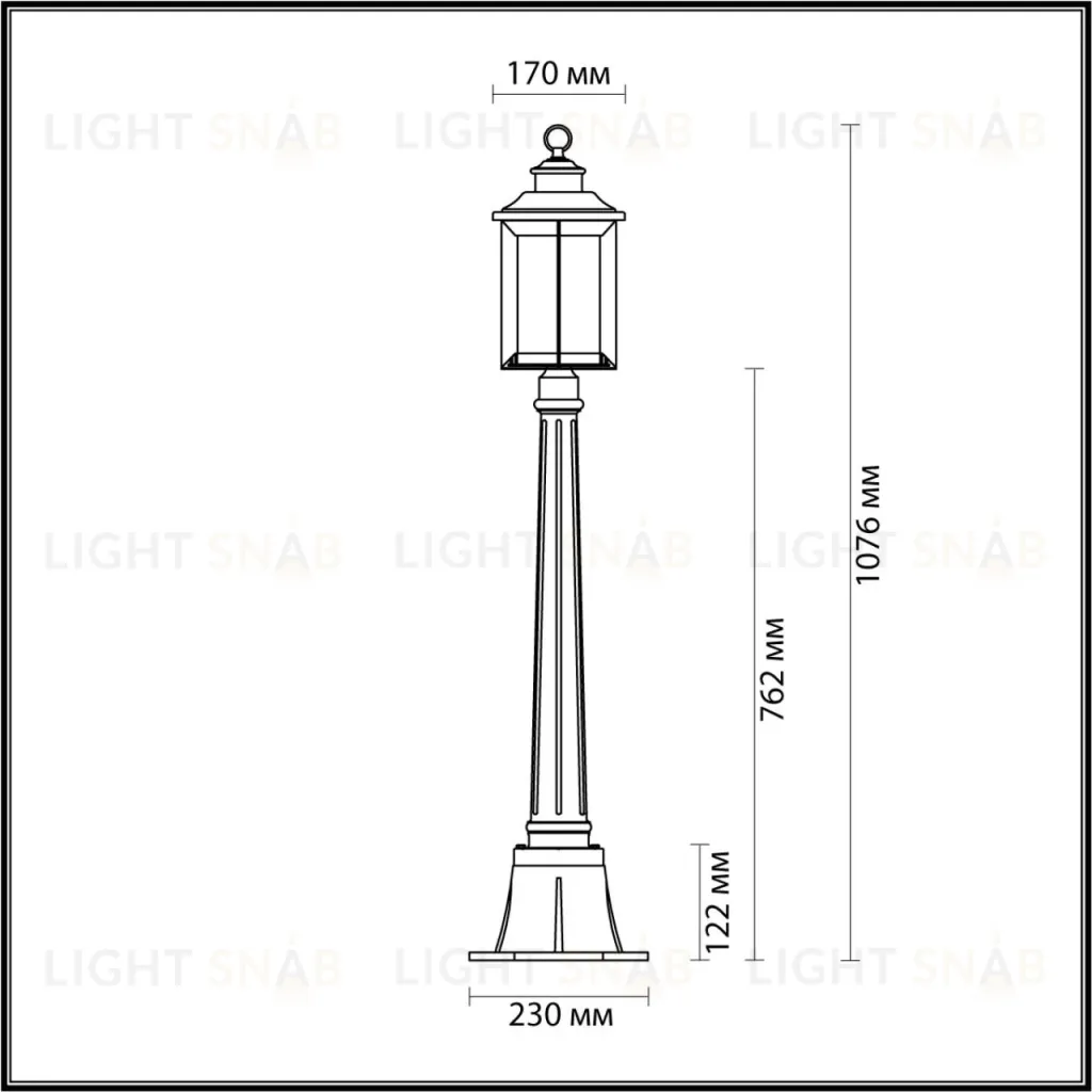 Уличный светильник Odeon Light Mavret 4961/1F 4961/1F