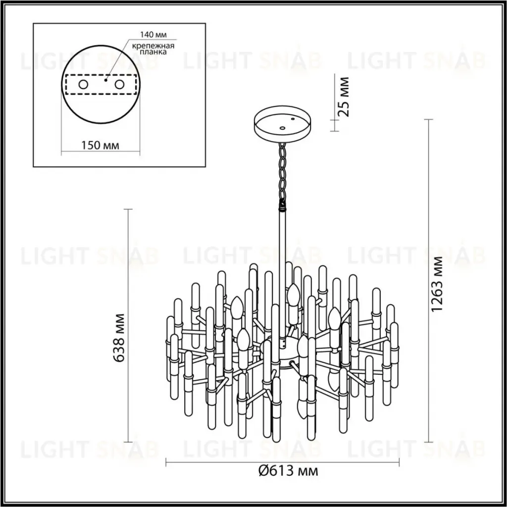 Подвесная люстра Odeon Light Stika 4988/10 4988/10