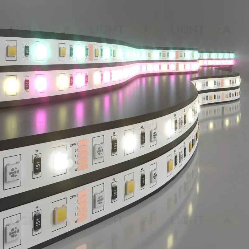 Светодиодная лента Elektrostandard 24V 14,4W 60Led 5050+5050 IP20 MIX RGB/дневной белый, 5м 4690389172267 4690389172267