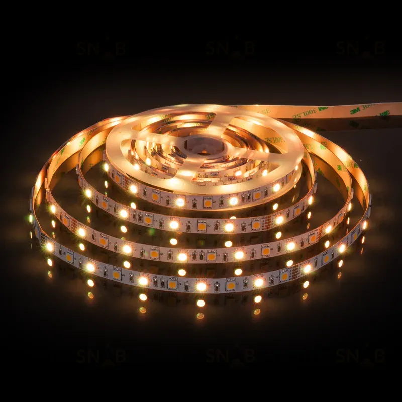 Светодиодная лента Elektrostandard 24V 14,4W 60Led 5050+5050 IP20 MIX RGB/теплый белый, 5м 4690389172250 4690389172250